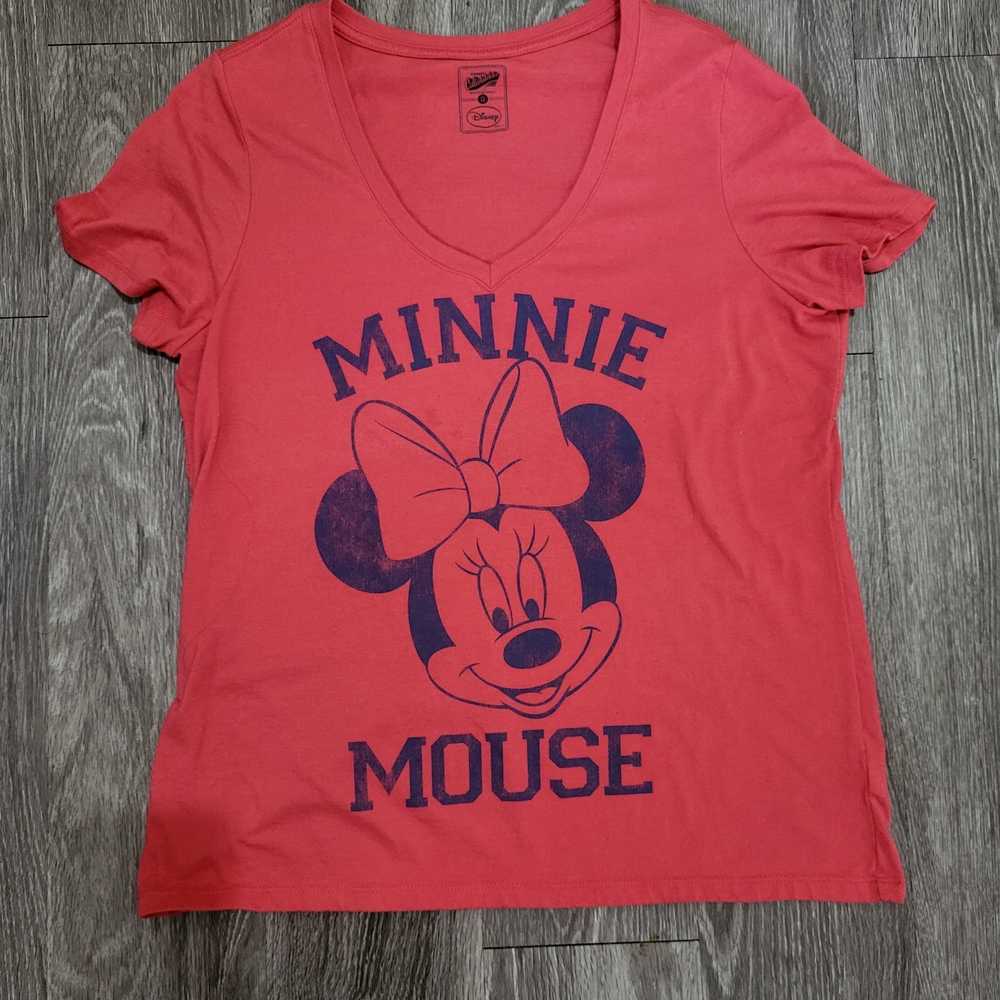 Preloved Red Minnie Mouse Tee - Short Sleeve